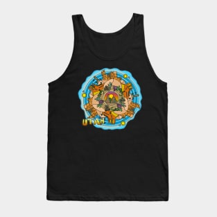 Utah Desert Southwest Themed Mandala Tank Top